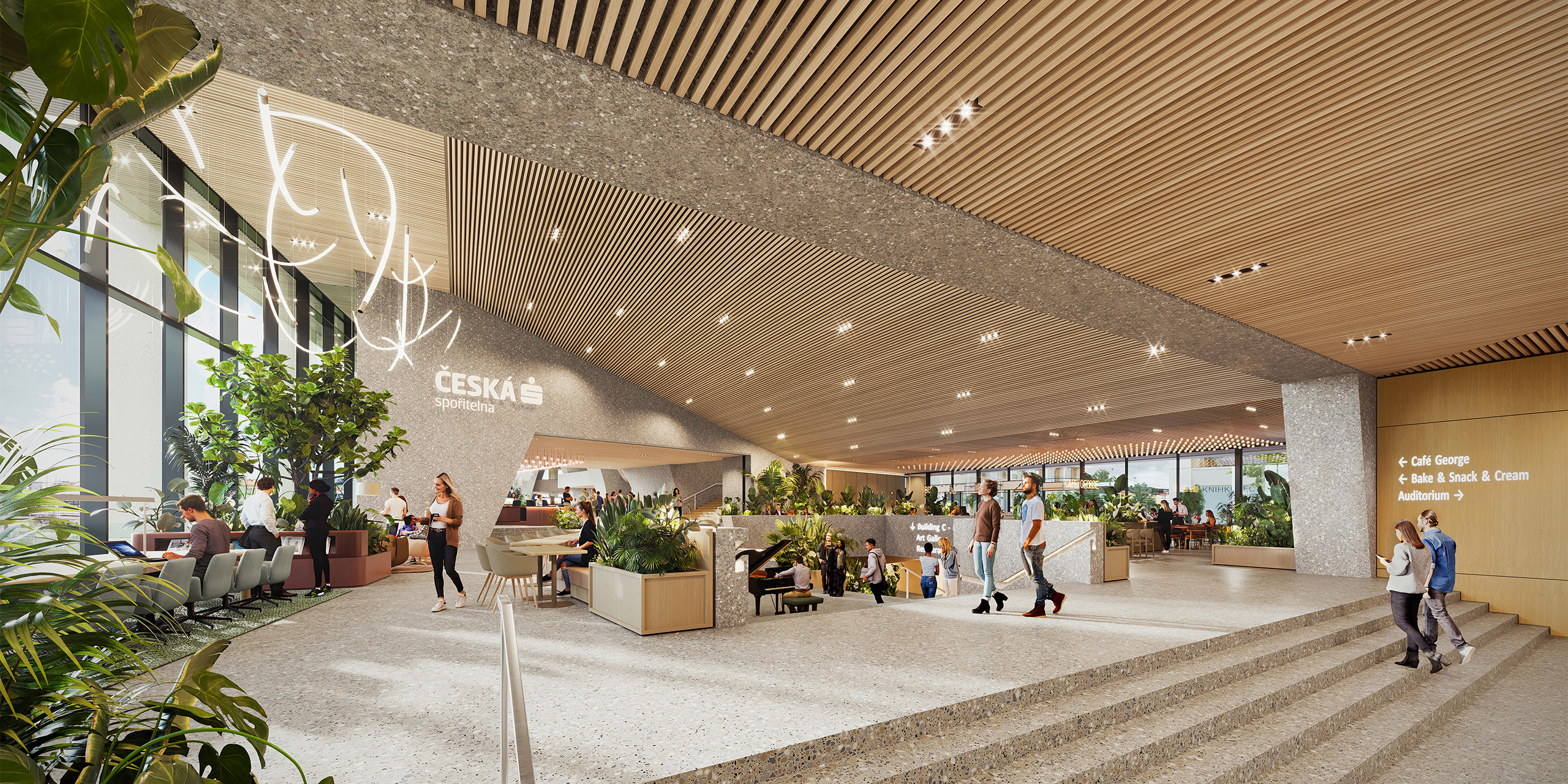 Hospitality at the heart of the ?esk� Spo?itelna Campus in Prague >